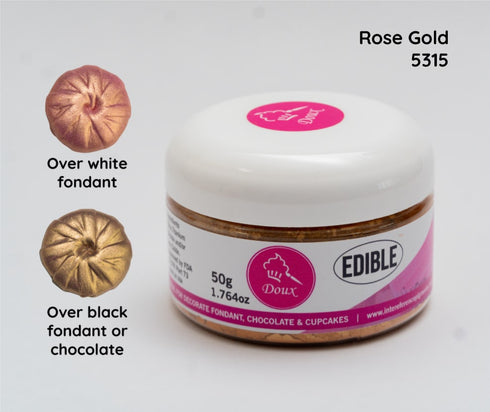 Edible Doux Powder- Rose Gold